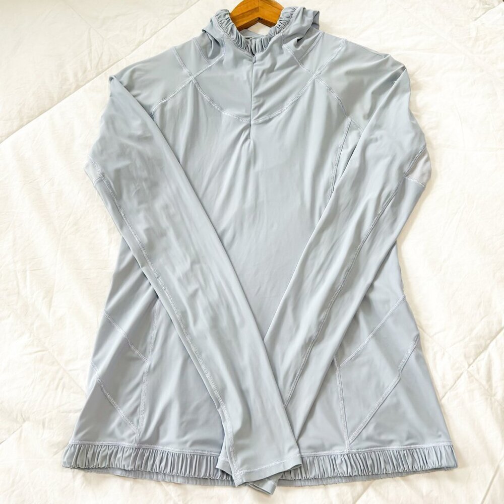 Lululemon Light Purple Running Hoodie Size 6 Thumbholes Reflective Logo